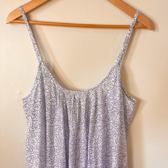 Roberta Roller Rabbit 100% Cotton Geometric Blue Maxi Dress - Picture 7 of 7